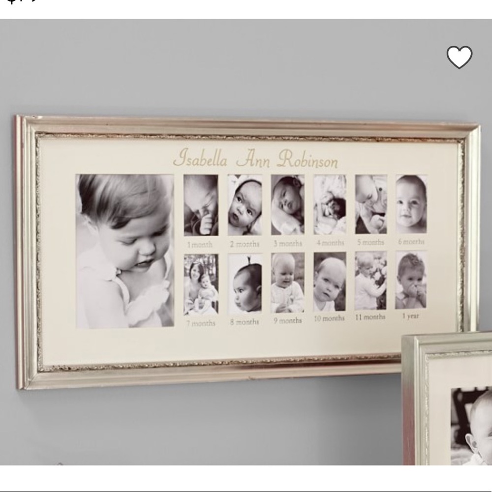 NEW! Pottery Barn Kids Silver Leaf Frame